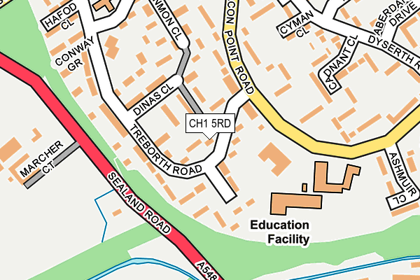 CH1 5RD map - OS OpenMap – Local (Ordnance Survey)