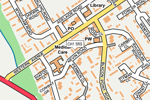 CH1 5RS map - OS OpenMap – Local (Ordnance Survey)