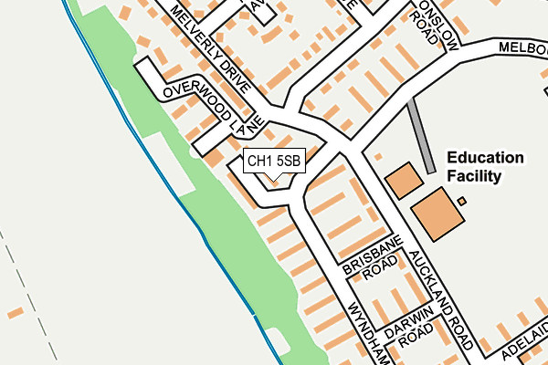 CH1 5SB map - OS OpenMap – Local (Ordnance Survey)