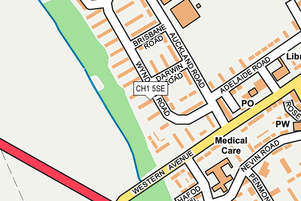 CH1 5SE map - OS OpenMap – Local (Ordnance Survey)