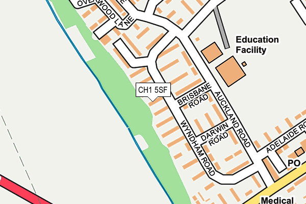 CH1 5SF map - OS OpenMap – Local (Ordnance Survey)