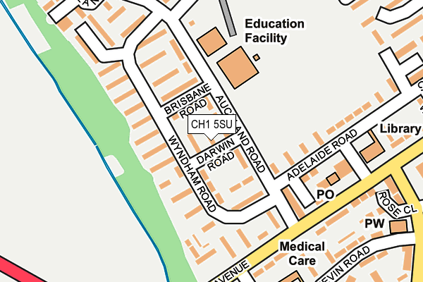 CH1 5SU map - OS OpenMap – Local (Ordnance Survey)