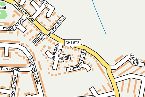 CH1 5TZ map - OS OpenMap – Local (Ordnance Survey)