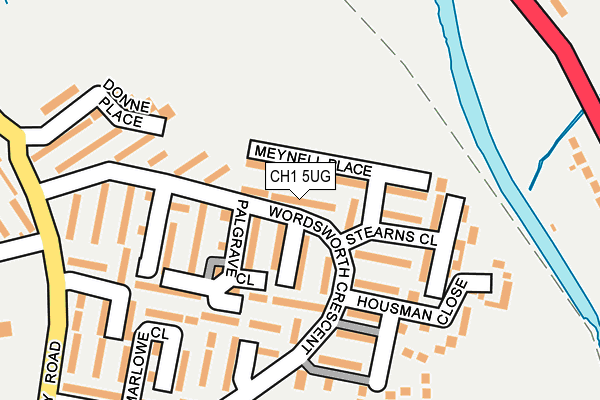 CH1 5UG map - OS OpenMap – Local (Ordnance Survey)