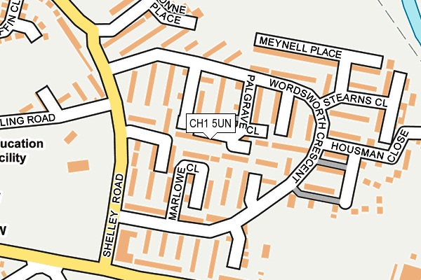 CH1 5UN map - OS OpenMap – Local (Ordnance Survey)