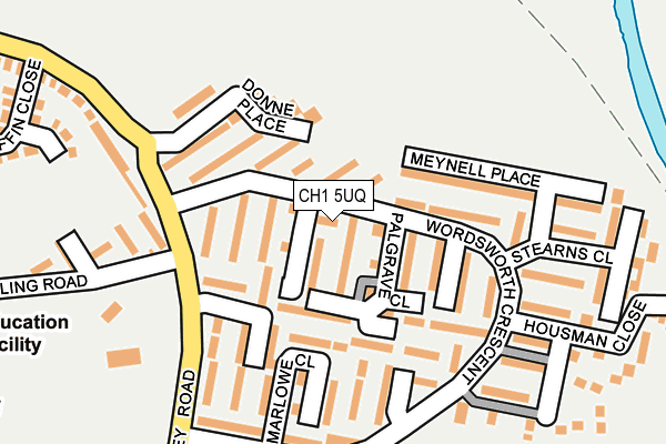 CH1 5UQ map - OS OpenMap – Local (Ordnance Survey)