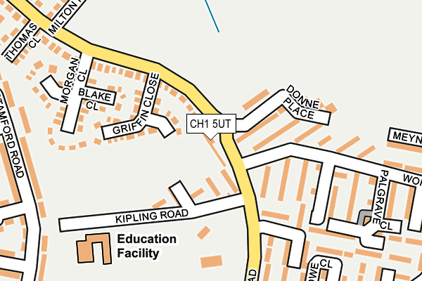 CH1 5UT map - OS OpenMap – Local (Ordnance Survey)