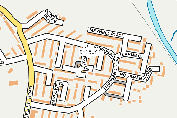 CH1 5UY map - OS OpenMap – Local (Ordnance Survey)
