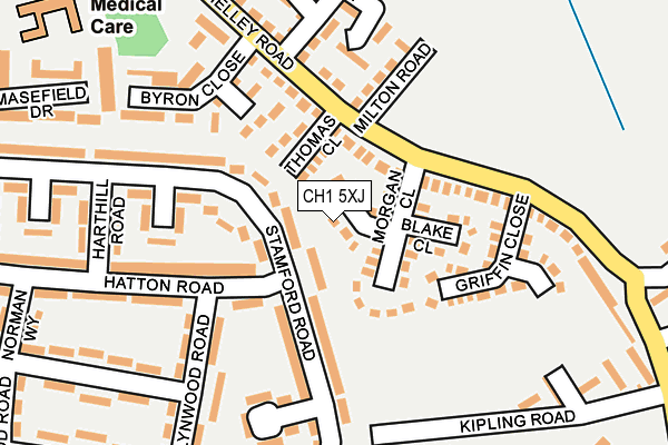 CH1 5XJ map - OS OpenMap – Local (Ordnance Survey)