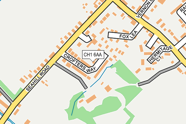 CH1 6AA map - OS OpenMap – Local (Ordnance Survey)