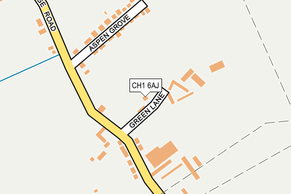 CH1 6AJ map - OS OpenMap – Local (Ordnance Survey)