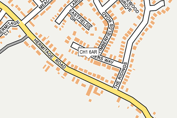 CH1 6AR map - OS OpenMap – Local (Ordnance Survey)