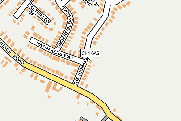 CH1 6AS map - OS OpenMap – Local (Ordnance Survey)