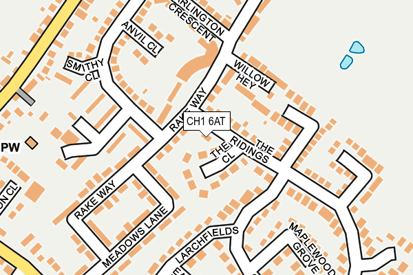 CH1 6AT map - OS OpenMap – Local (Ordnance Survey)