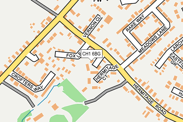 CH1 6BG map - OS OpenMap – Local (Ordnance Survey)