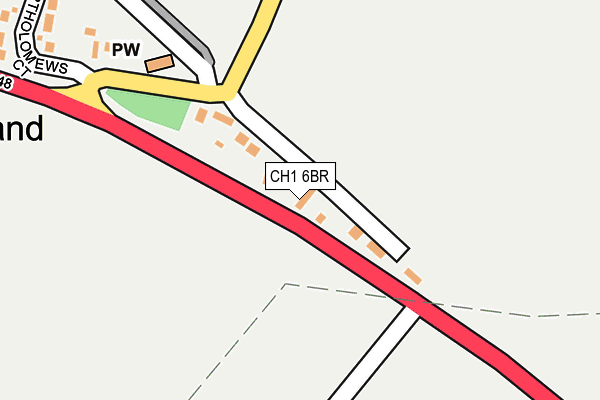 CH1 6BR map - OS OpenMap – Local (Ordnance Survey)