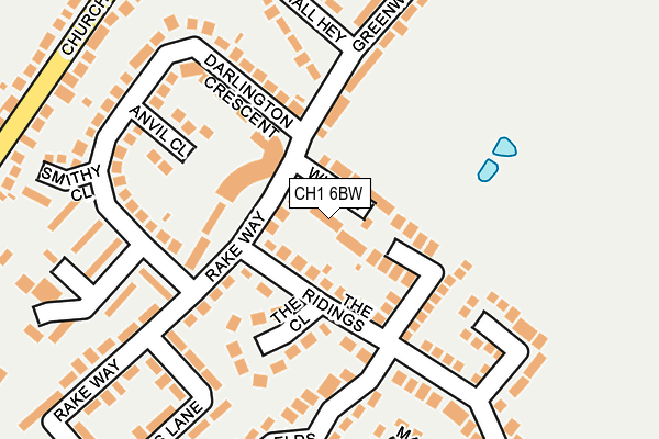 CH1 6BW map - OS OpenMap – Local (Ordnance Survey)