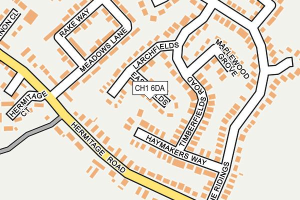 CH1 6DA map - OS OpenMap – Local (Ordnance Survey)