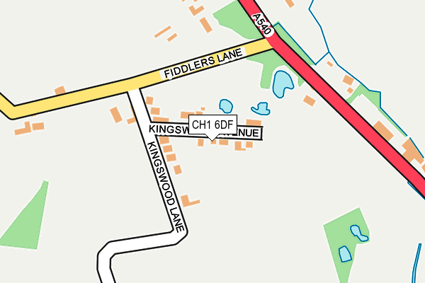 CH1 6DF map - OS OpenMap – Local (Ordnance Survey)