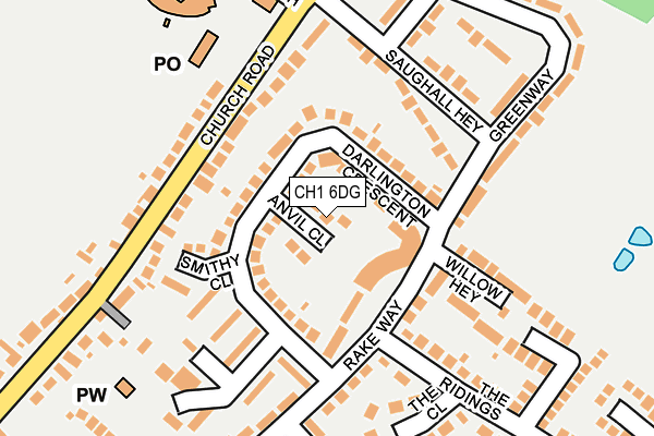 CH1 6DG map - OS OpenMap – Local (Ordnance Survey)