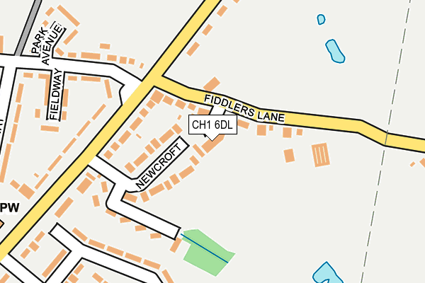 CH1 6DL map - OS OpenMap – Local (Ordnance Survey)