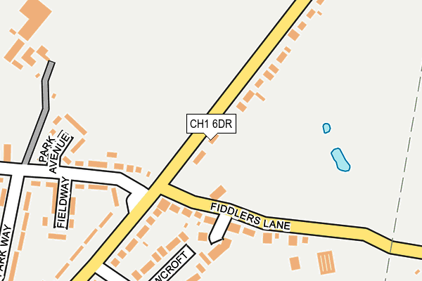 CH1 6DR map - OS OpenMap – Local (Ordnance Survey)