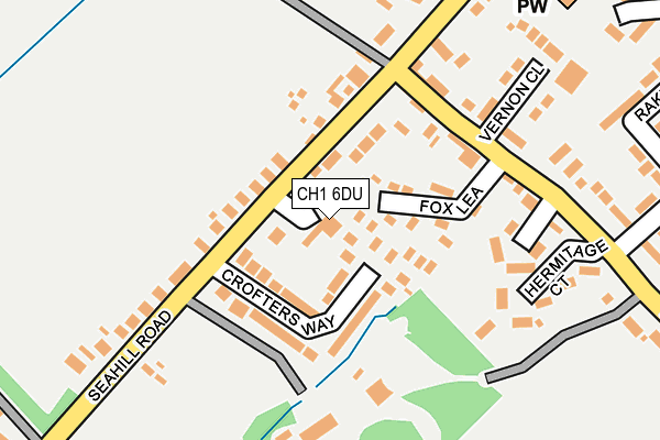 CH1 6DU map - OS OpenMap – Local (Ordnance Survey)