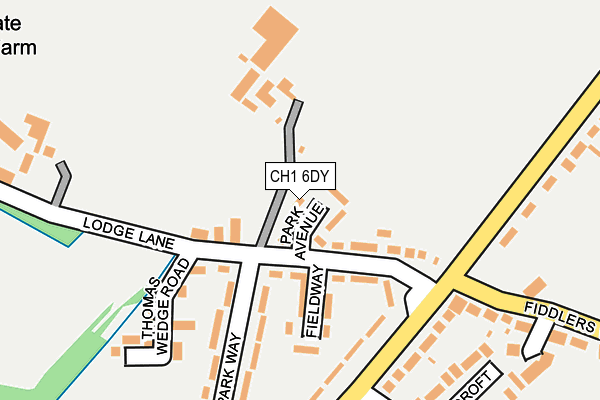 CH1 6DY map - OS OpenMap – Local (Ordnance Survey)