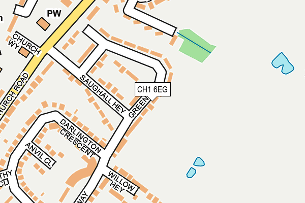 CH1 6EG map - OS OpenMap – Local (Ordnance Survey)