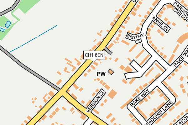 CH1 6EN map - OS OpenMap – Local (Ordnance Survey)