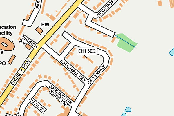 CH1 6EQ map - OS OpenMap – Local (Ordnance Survey)