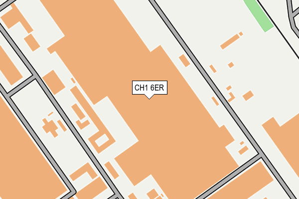 CH1 6ER map - OS OpenMap – Local (Ordnance Survey)