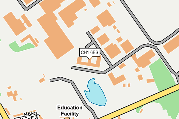 CH1 6ES map - OS OpenMap – Local (Ordnance Survey)