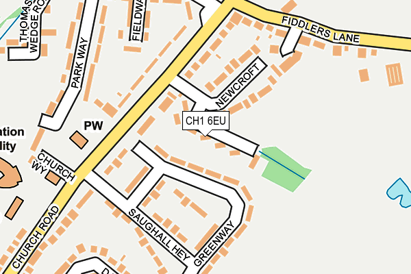 CH1 6EU map - OS OpenMap – Local (Ordnance Survey)