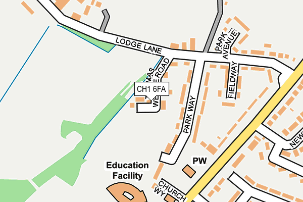 CH1 6FA map - OS OpenMap – Local (Ordnance Survey)