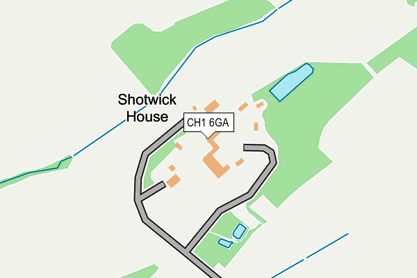 CH1 6GA map - OS OpenMap – Local (Ordnance Survey)