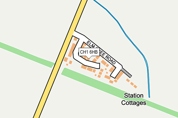 CH1 6HB map - OS OpenMap – Local (Ordnance Survey)