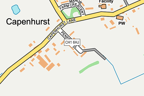 CH1 6HJ map - OS OpenMap – Local (Ordnance Survey)
