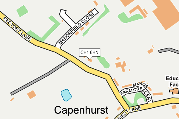 CH1 6HN map - OS OpenMap – Local (Ordnance Survey)