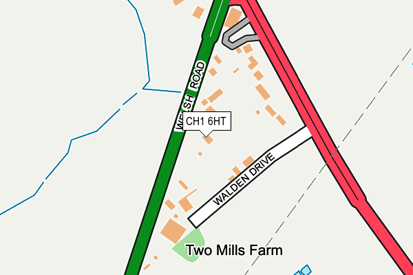 CH1 6HT map - OS OpenMap – Local (Ordnance Survey)