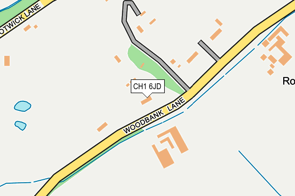 CH1 6JD map - OS OpenMap – Local (Ordnance Survey)