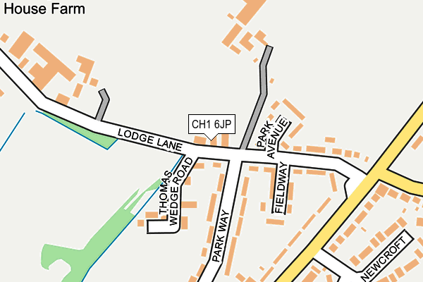 CH1 6JP map - OS OpenMap – Local (Ordnance Survey)