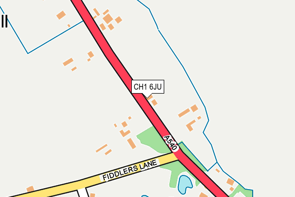 CH1 6JU map - OS OpenMap – Local (Ordnance Survey)