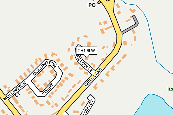 CH1 6LW map - OS OpenMap – Local (Ordnance Survey)