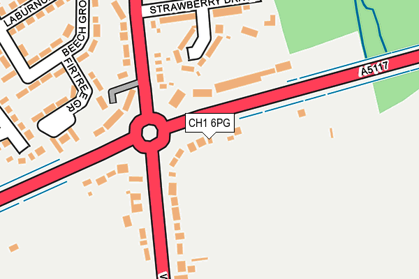 CH1 6PG map - OS OpenMap – Local (Ordnance Survey)