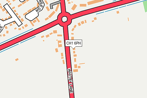 CH1 6PH map - OS OpenMap – Local (Ordnance Survey)