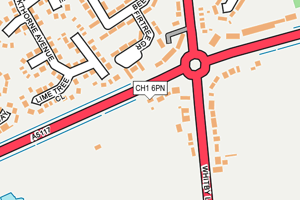 CH1 6PN map - OS OpenMap – Local (Ordnance Survey)