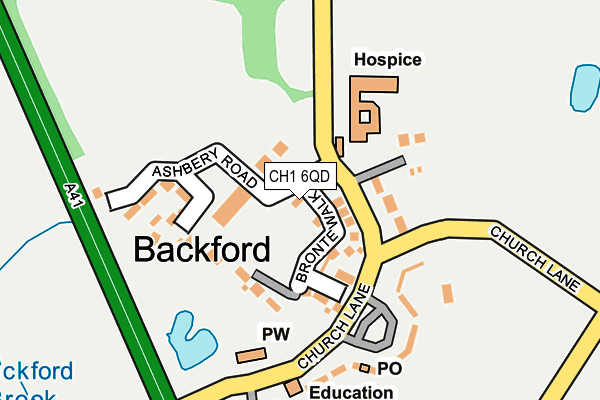 CH1 6QD map - OS OpenMap – Local (Ordnance Survey)