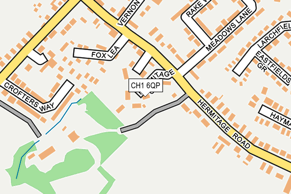CH1 6QP map - OS OpenMap – Local (Ordnance Survey)