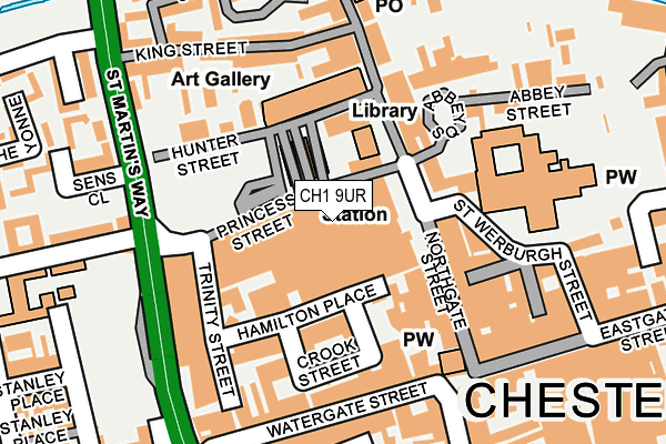 CH1 9UR map - OS OpenMap – Local (Ordnance Survey)